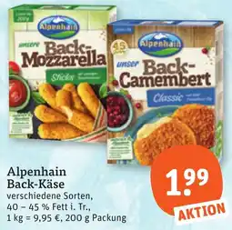tegut Alpenhain Back-Käse Angebot
