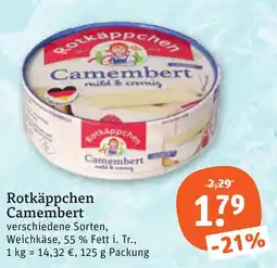 tegut Rotkäppchen Camembert Angebot