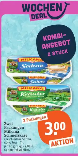 tegut Milkana Schmelzkäse Angebot