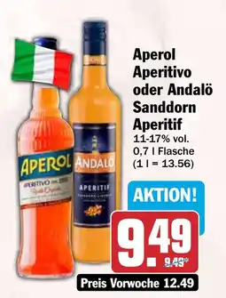 HIT Aperol Aperitivo oder Andalö Sanddorn Aperitif Angebot