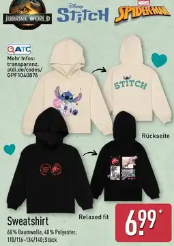 Aldi Nord Sweatshirt Angebot