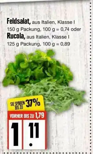 Edeka Feldsalat Oder Rucola Angebot