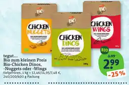 tegut tegut... Bio Chicken Dinos, -Nuggets oder -Wings Angebot