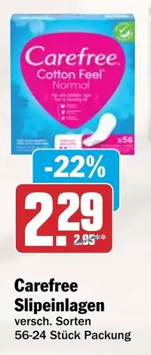 HIT Carefree Slipeinlagen Angebot