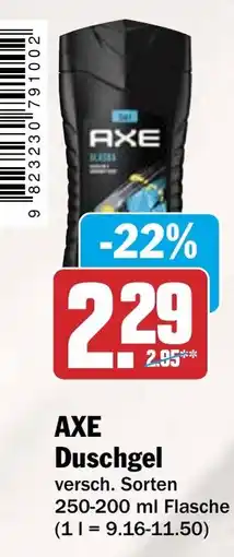 HIT AXE Duschgel Angebot