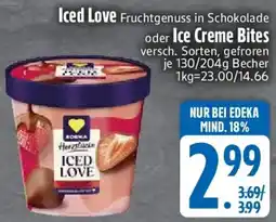 Edeka EDEKA Herzstücke Iced Love oder Ice Creme Bites Angebot