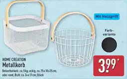 Aldi Nord HOME CREATION Metallkorb Angebot
