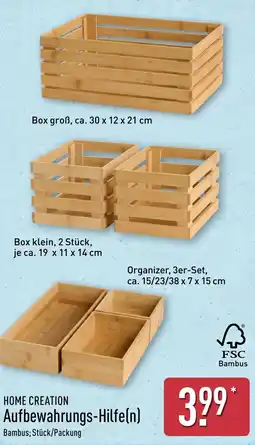 Aldi Nord HOME CREATION Aufbewahrungs-Hilfe(n) Angebot