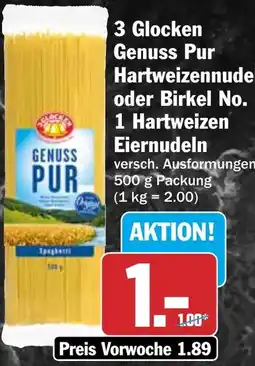 HIT Genuss Pur Hartweizennudeln Angebot
