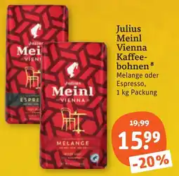 tegut Julius Meinl Vienna Kaffeebohnen Angebot