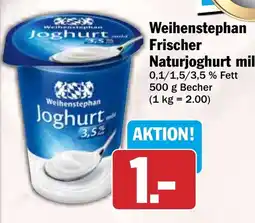 HIT Weihenstephan Joghurt Angebot