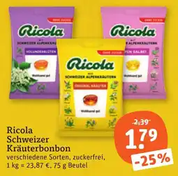tegut Ricola Schweizer Kräuterbonbon Angebot