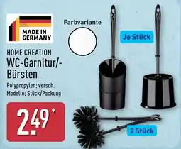 Aldi Nord HOME CREATION WC-Garnitur/-Bürsten Angebot