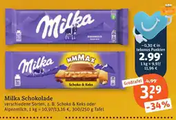 tegut Milka Schokolade Angebot