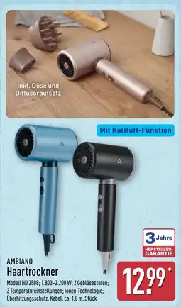 Aldi Nord AMBIANO Haartrockner Angebot