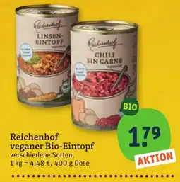 tegut Reichenhof veganer Bio-Eintopf Angebot