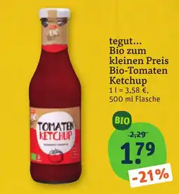 tegut tegut... Bio Tomaten Ketchup Angebot