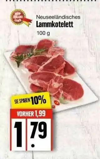 Edeka Neuseelândisches Lammkotelett Angebot