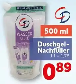 CENTERSHOP Wasser Lilie Duschgel-Nachfüller Angebot