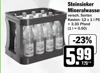 HIT Steinsieker Mineralwasser Angebot
