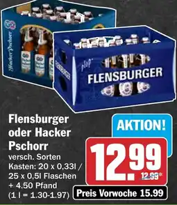 HIT Flensburger oder Hacker Pschorr Angebot