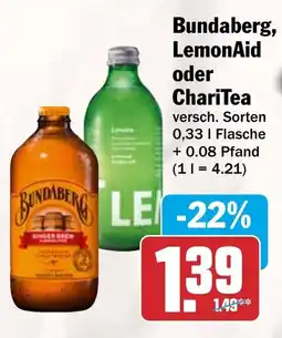HIT Bundaberg, LemonAid oder ChariTea Angebot