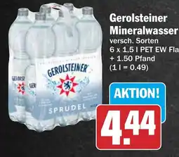 HIT Gerolsteiner Mineralwasser Angebot