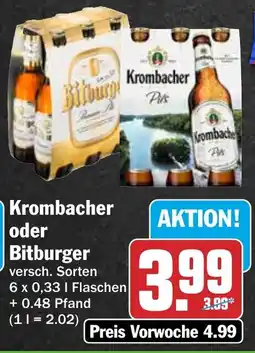 HIT Krombacher oder Bitburger Angebot