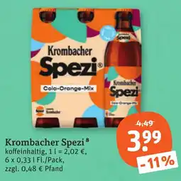 tegut Krombacher Spezi Angebot
