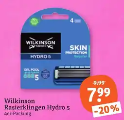 tegut Wilkinson Rasierklingen Hydro 5 Angebot