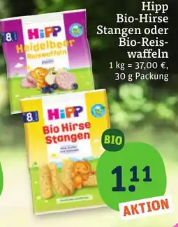 tegut HiPP Bio Hirse Stangen Angebot