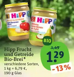 tegut Hipp Frucht und Getreide Bio-Brei Angebot