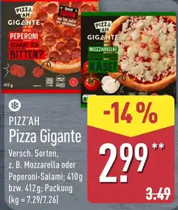 Aldi Nord PIZZ'AH Pizza Gigante Angebot