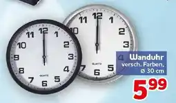 CENTERSHOP Wanduhr Angebot