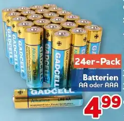 CENTERSHOP GADCELL Batterien AA oder AAA Angebot