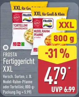 Aldi Nord FROSTA Fertiggericht XXL Angebot