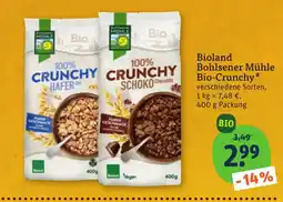 tegut Bioland Bohlsener Mühle Bio-Crunchy Angebot