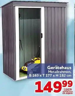 CENTERSHOP Gerätehaus Metallrahmen Angebot