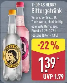 Aldi Nord THOMAS HENRY Bittergetränk Angebot