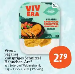 tegut Vivera veganes knuspriges Schnitzel Hähnchen-Art Angebot