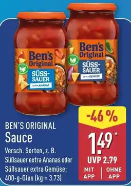 Aldi Nord Ben's Original Sauce Angebot