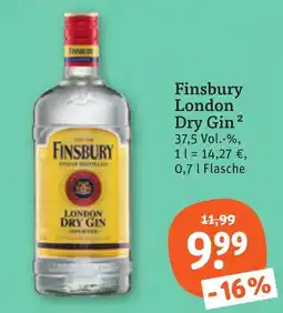 tegut Finsbury London Dry Gin Angebot