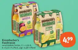 tegut Krombacher's Fassbrause Angebot