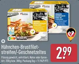 Aldi Nord Jack's Farm Hähnchen-Brustfiletstreifen/-Geschnetzeltes Angebot