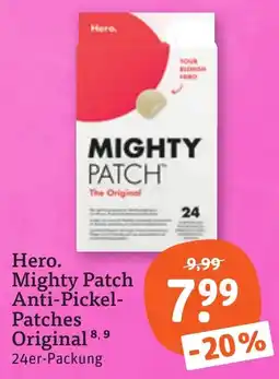 tegut Hero. Mighty Patch Anti-Pickel-Patches Original Angebot