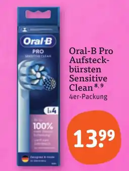 tegut Oral-B Pro Aufsteckbürsten Sensitive Clean Angebot