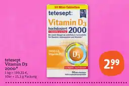 tegut tetesept Vitamin D3 2000 Angebot
