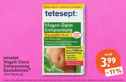 tegut tetesept Magen-Darm Entspannung Kautabletten Angebot