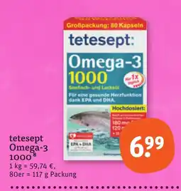 tegut tetesept Omega-3 1000 Angebot