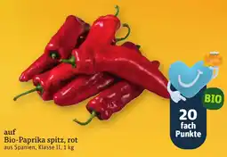 tegut Bio-Paprika spitz, rot Angebot